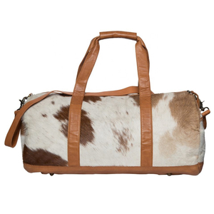 Bolsa de Viaje y Gimnasio de Cuero Auténtico con Pelo, Venta al Por Mayor LHODB-0006 - Product Image 5