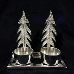Latest Design Silver Finished Luxury Unique Handmade Blank Sublimation <b>Christmas</b> <b>Tea</b> <b>Light</b> Candle Holder for Home Decorations - Product Image 2