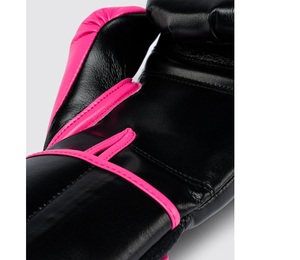 ถุงมือชกมวย Personalized Fly Superloop Pro X2 สีดำชมพู หนังวัวแท้ สำหรับฝึกซ้อมซานด้า สายรัดข้อมือปรับได้แบบตะขอเกี่ยว - Product Image 6