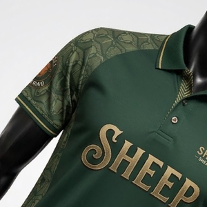 เสื้อโปโลขนแกะพรีเมียม พิมพ์ลายแบบซับลิเมชั่นตามสั่ง ดีไซน์หางยาว ผู้ผลิตแบบ OEM ODM - Product Image 2