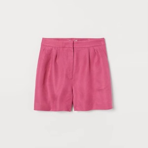 Shorts d'été personnalisés de couleur unie pour femmes, pantalons décontractés amples, pantalons de sport à taille élastique, shorts de course pour femmes - Product Image 1