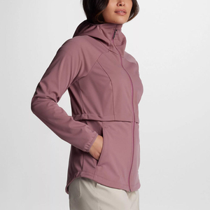 Chaqueta Softshell Casual de Invierno para Mujer, Impermeable, Cortavientos, Ligera, con Capucha, Cuello Alto y Cierre de Cremallera, para Uso en Exteriores - Product Image 4