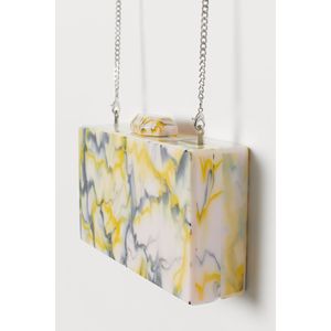 กระเป๋าคลัทช์เรซิ่นงานฝีมือสุดหรูสำหรับสุภาพสตรี ประดับคริสตัล แฟชั่นสำหรับงานกลางคืน - Product Image 5