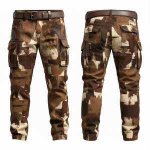 Customized Waterproof Windproof Camouflage Pattern Cargo <b>Pants</b> <b>Men</b> Outdoor Casual Multi Pocket Work Trousers Cotton Style <b>Pants</b> - Product Image 2