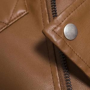 Chaqueta de Cuero Ecológica y Transpirable con Cuello Alto Personalizado, Chaqueta de Invierno de la Mejor Calidad, Precio Económico, Nuevo Diseño 2026 para Venta en Línea - Product Image 6