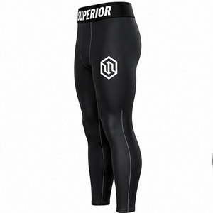 Pantalones de hombre diseñados con tela elástica y paneles de soporte muscular para un confort superior durante el entrenamiento. - Product Image 3