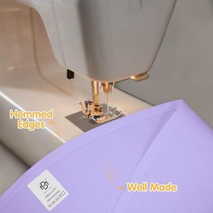 Set di 6 Tovaglie Lavanda da 70 Pollici in Lino e Poliestere, Lavabili, per Tavoli da 30 e 54 Pollici, Copritavolo Circolare in Confezione Convenienza - Product Image 3