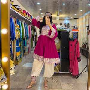 ชุดเดรสกูจิอัฟกันคุณภาพสูง ขายส่ง เสื้อผ้าพื้นเมืองแบบดั้งเดิม ชุดเดรสกูจิชนเผ่าทำมือสำหรับผู้หญิง ปี 2026 - Product Image 5