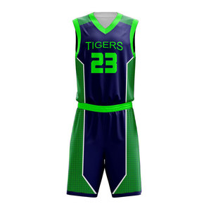Ensemble d'uniformes de basketball sublimés personnalisés pour hommes – Maillot sans manches à col en V et short assorti pour les équipes et les joueurs de club - Product Image 3