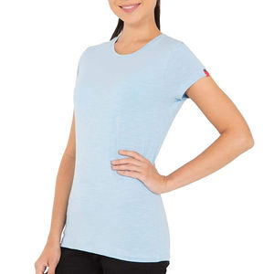 Nouveaux arrivages, dernier design, t-shirts pour femmes confortables en coton 100%, couleur unie personnalisée, décontractés, grandes tailles, qualité de marque, OEM ODM - Product Image 3