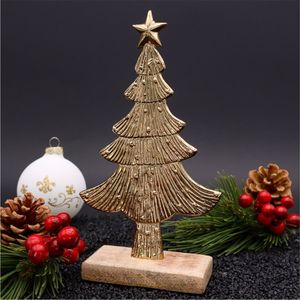 Figurine de sapin de Noël métallique sur mesure, sculpture décorative de luxe pour hôtels et maisons, vente en gros, pièce maîtresse de table saisonnière pour les fêtes - Product Image 1