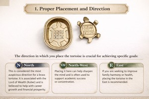 Handcrafted Brass Tortoise Vastu Plate Set Feng Shui Turtle Decorative Tray for Home Decor Spiritual Gift and Office Use India - Product Image 2