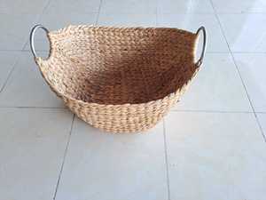 Handmade Natural Eco-Friendly Water Hyacinth Woven <b>Rectangular</b> Hanging Tray for Storage Organization Home Decor Wholesale - Product Image 5