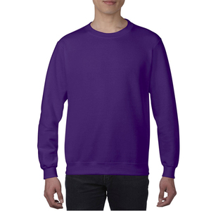 Sweat-shirt de luxe épais et uni en coton 100% avec col rond, personnalisable et brodé, pour homme - Product Image 1
