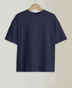 Camiseta Oversize para Hombre al por Mayor, 100% Algodón, Lisa, con Hombros Caídos, Servicio de Impresión de Etiquetas Personalizadas - Product Image 2