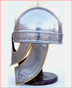 Casco Medieval de Centurión, Casco Vikingo de Acero, Casco de Armadura de Acero, Casco Vikingo de Metal, Casco Redondo de Centurión Tallado - Product Image 6