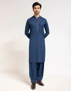 Elegante Shalwar Kameez Tradicional Indio de Algodón de Alta Calidad para Hombre |   Ropa para Fiestas y Eventos de Boda Sin Arrugas - Product Image 2