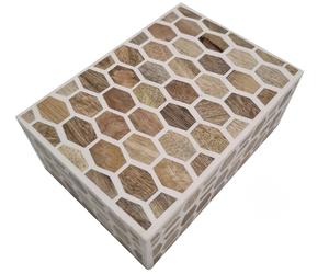 Caja de Joyería Decorativa Hecha a Mano con Diseño Marroquí de Flor de Amor con Incrustaciones de Hueso Ecológica, Decoración para Mesa del Hogar, Año Nuevo - Product Image 4