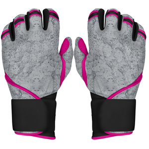 High Quality Right-Handed Baseball Batting Gloves Anti-Slip Grip Durable Leather Palm Comfortable Fit Professional Training <b>Game</b> - Product Image 1