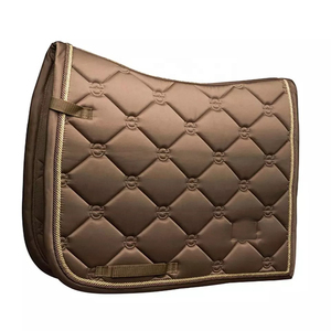 Equestrian Fashion Style Horse Riding Saddle Pads Customized Satin Fabric High Quality Cotton Fabric Horse Saddle Pad - Product Image 4