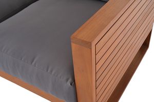 Juego de sofá moderno de madera de eucalipto para exteriores, muebles de salón de patio acolchados impermeables duraderos para villas, patios hechos en Vietnam - Product Image 3