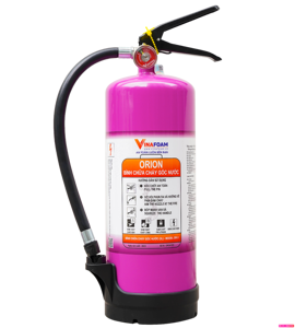 Extintor de Incendios a Base de Agua con Batería de Litio ORION de 3 Litros, Exclusivo para Incendios en Vehículos Eléctricos, Incendios A-B-C, Vinafoam - Product Image 1
