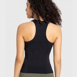 Débardeur de yoga sans manches pour femme, lavande, col rond, extensible, respirant, vêtements de sport - Product Image 5