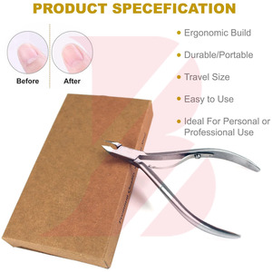 Coupe-cuticules professionnel en acier inoxydable, outil de manucure de qualité supérieure, emballage en boîte en papier écologique 2026 - Product Image 4