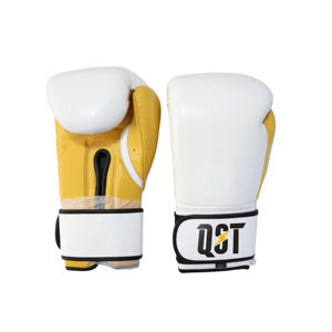 Gants de boxe en cuir synthétique en gros avec fermeture auto-agrippante, respirants, légers, sangle de poignet réglable pour hommes et femmes, logo personnalisé - Product Image 4