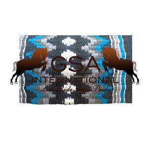 Tapis de spectacle équestre Western 34x42, fabriqué à la main à partir de 100% de laine de Nouvelle-Zélande pour les cavaliers, au meilleur prix - Product Image 4