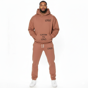 Fabricantes al por Mayor de Conjuntos Deportivos con Capucha y Logotipo Personalizado, Cierre con Cordón, Diseño Sólido, Envío Aéreo - Chándal para Hombre - Product Image 1