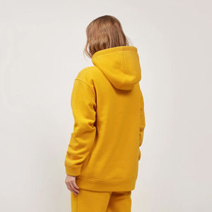 Ensemble de survêtement décontracté pour femme avec logo personnalisé, en molleton, deux pièces, sweat-shirt à capuche surdimensionné - Product Image 4