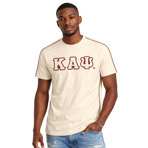 Chemise Kappa Alpha Psi Kream Premium, taille fidèle, mélange de coton de haute qualité, blason brodé avec lettres grecques, vêtements de fraternité - Product Image 1
