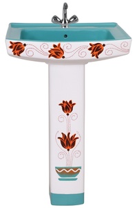 Hot Selling Vitrosa <b>Wash</b> Sink Basins with Fancy Trendy Pedestal Bathroom Sink <b>Wash</b> Basin Price - Product Image 4