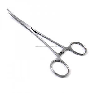 Offre Spéciale DeBakey Cooley Forceps Curved Carmalt Jaws Straight Shanks Ring Handle Sizes 7.5 à 14 Inch OEM Private Label - Product Image 3