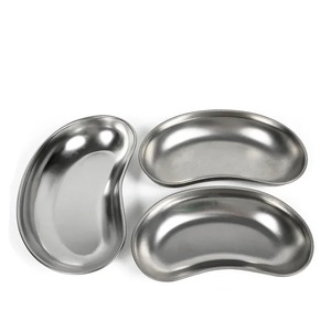 Bandeja Quirúrgica en Forma de Riñón de Acero Inoxidable, Tamaños L, M, S, Plateada, Accesorio para Instrumentos Médicos y Dentales - Product Image 2