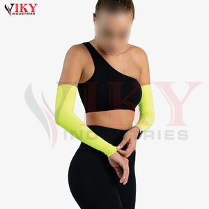 Manchon de compression pour bras vert respirant, nouveau design, logo personnalisé imprimé, best-seller - Product Image 6