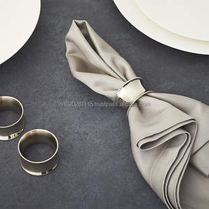Elegant decorative rustic metal napkin <b>ring</b> for farmhouse dining table settings during <b>family</b> gatherings special celebrations - Product Image 1