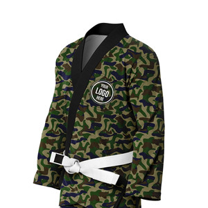 Uniforme de Taekwondo Professionnel Premium Arme Green en Coton Léger Antidérapant pour Compétition Poomsae, Ensemble Dobok Arts Martiaux GOLDEN - Product Image 4