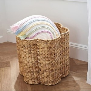 Cesta de Almacenamiento Infantil Ecológica de Jacinto de Agua con Tapa, Cesta Organizadora de Juguetes Tejida, Cesta de Lavandería Hecha a Mano para Guardería, Venta al por Mayor - Product Image 4