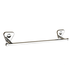 Premium Stainless Steel Bathroom Towel <b>Rod</b> | Wall Mounted Chrome Finish Bath Towel Bar Heavy Duty Single Rail Hanger for Home - Product Image 1