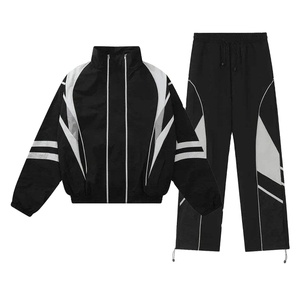 Fashion Ladies Fitness Wear Two Piece Set Loose Fit Outdoor Running Casual Elastic Windbreaker <b>Tracksuit</b> For Women 2026 - Product Image 1
