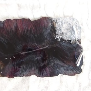 Handmade Elegant Epoxy Resin tray / Trinket Tray / Serving Tray - Product Image 1