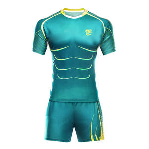 Tenue de rugby personnalisée, vêtements de sport respirants en tissu à séchage rapide pour hommes, idéale pour l'entraînement et les matchs professionnels - Product Image 1