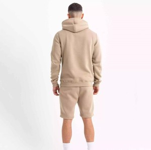 Custom <b>Men's</b> <b>Hoodie</b> <b>and</b> <b>Shorts</b> <b>Set</b> 2-Piece Fleece Quick Dry 100% Cotton Track Suit with Custom Colors <b>and</b> Sizes High Quality - Product Image 6