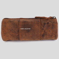 Pochette en cuir pour femme avec fermeture éclair pour ranger les essentiels quotidiens lors de voyages, de travail, d'événements et de occasions sociales