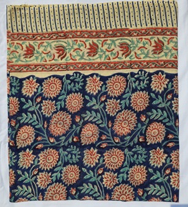 Hand Block Print Cotton Sarong Pareo Beach Wrap for Women Boho Bikini Cover Up Lightweight Resort Wear Vacation Swimwear Women - Product Image 1