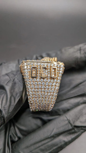 Luxury Eagle Statement <b>Iced</b> Out Hip Hop Style Men's Chunky <b>Ring</b> Rhodium Plated 925 Sterling Silver Marquise Cut Engagement <b>Ring</b> - Product Image 3
