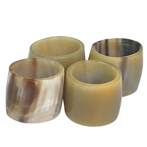 Juego de 4 Anillos para Servilletas con Forma de Cuerno, Redondos, de Alta Calidad, para Decoración de Mesa en Hoteles, Restaurantes, Bodas y Fiestas - Product Image 6