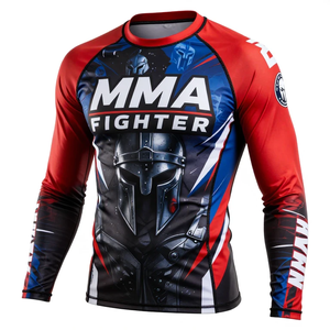 Rashguard de Alta Calidad Hecho a Medida, Transpirable, de Secado Rápido, Tallas Grandes, Compresión, para Deportes Acuáticos de Otoño, con Logotipo Personalizado - Product Image 1